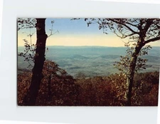 Postcard Tiny Village Viewed from Skyline Drive Virginia USA