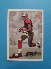 J.J. STOKES 1999 PACIFIC PARAMOUNT FOOTBALL CARD # 214 H5230