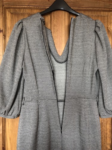 Black and white dogtooth stretchy dress, 14 F&F - Picture 6 of 12