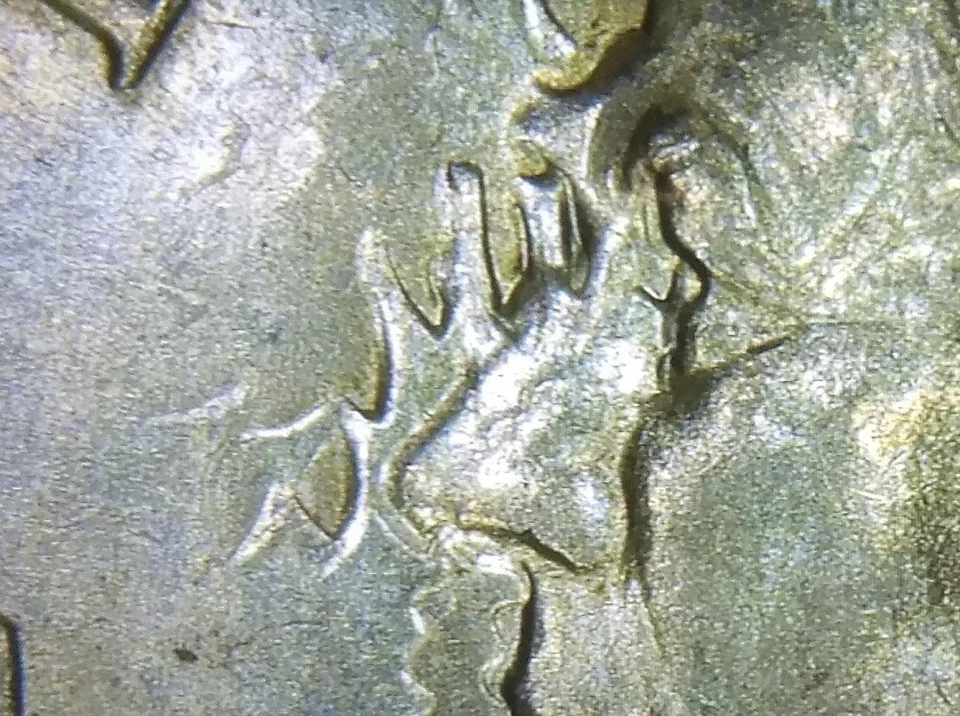 1983P John F. Kennedy Half Dollar Rare Atypical MAD ? Die Clash Mint Error Coin - Image 4 of 4