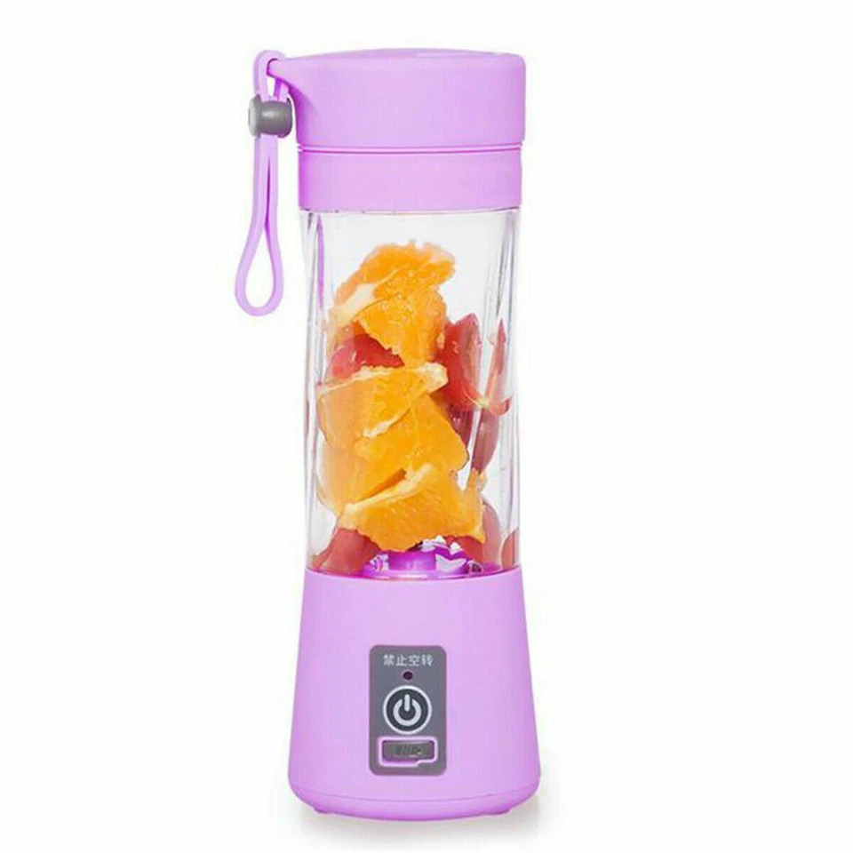 MINI FRULLATORE PORTATILE DA VIAGGIO SUCCO DI FRUTTA COPPA MIXER FRULLATI 380ML - Immagine 3 di 3