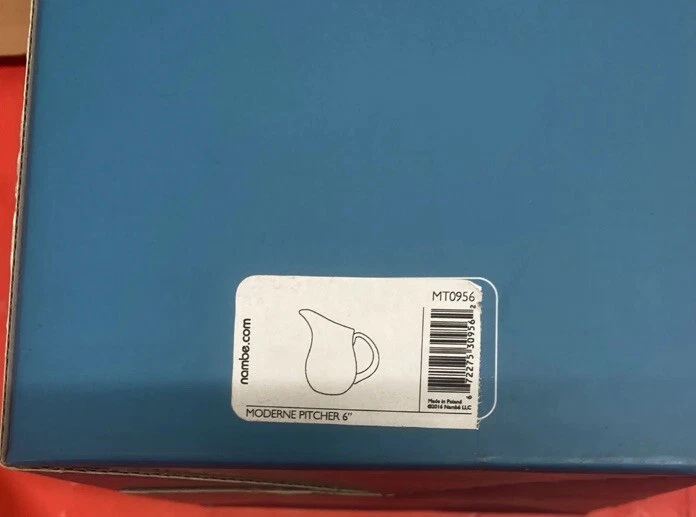 Jarro Nambe vidro transparente pequeno moderno 6” MT0956 NOVO na caixa - Imagem 3 de 3