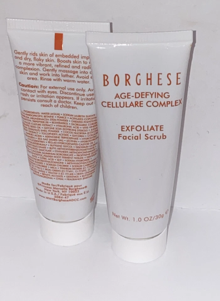 Borghese Age-Defying Cellulare Complex Exfoliate Facial Scrub 1.0oz. LOT OF 6 - Image 2 of 2
