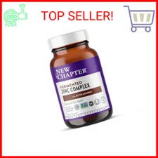 New Chapter Zinc Supplement, Fermented Zinc Complex, ONE Daily for Immune Suppor