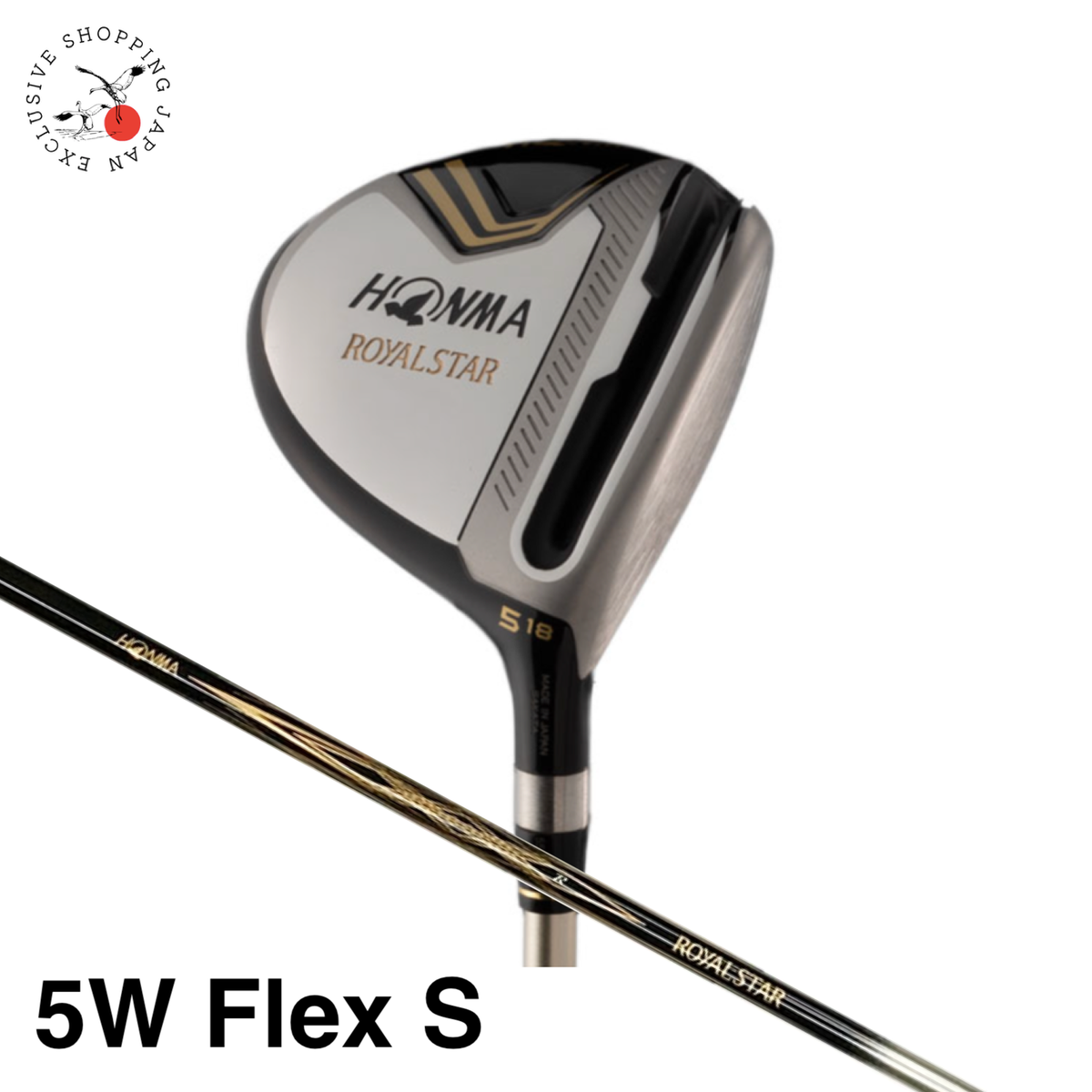 HONMA Golf Royal Star Fairway Wood 5W 18° Carbon Shaft Royal Star