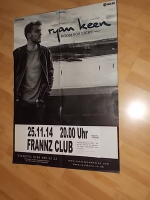 Ryan Keen  Tourplakat Musikplakat Plakat NEU 2014 Berlin A1 