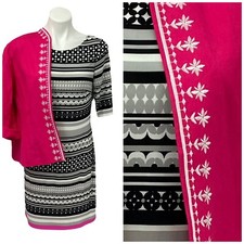 Eliza J Dress Blazer Womens Size 10 Lot Pink Black Officecore Work Professional