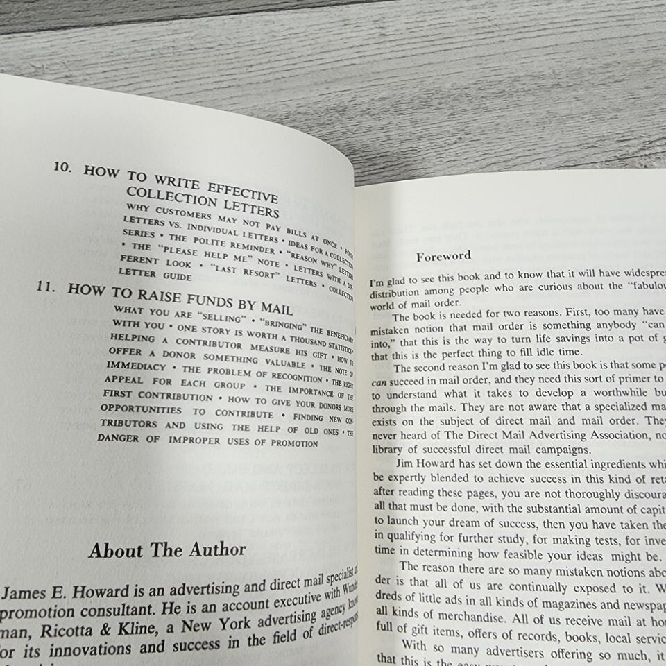 1963 How To Use Mail Order For Profit James E Howard Old Vintage Book