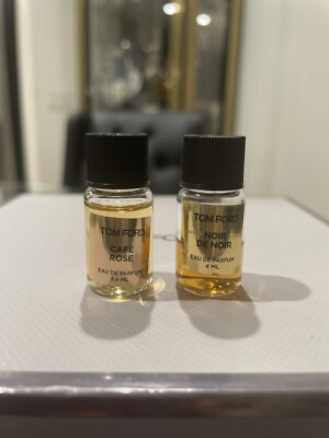 Tom Ford Noir de Noir Sample And Cafe Rose Large Private Blend Sample 4 ML
