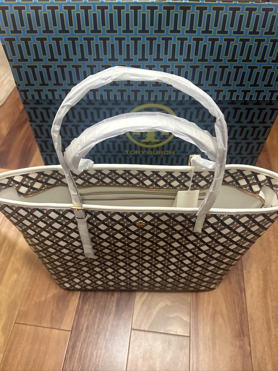 【極美品】TORYBURCH Tロゴ 型押し　ホワイト　アイボリー　ゴールド Tモノグラム レディーバグ スニーカー: レディース スニーカー