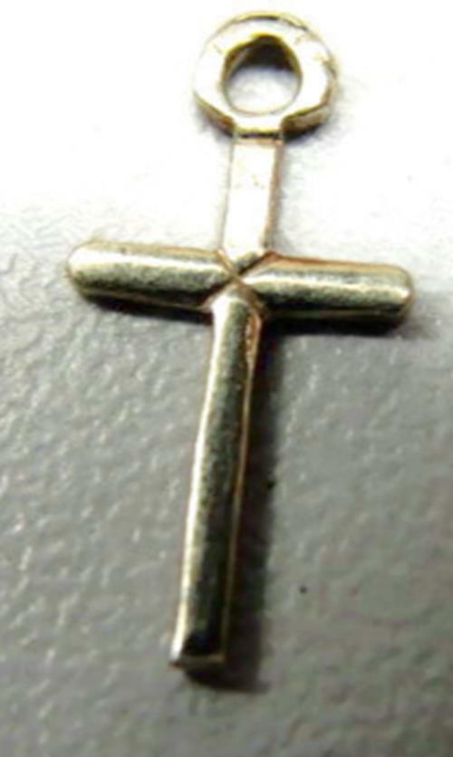3D Tiny Cross Solid 925 for Necklace Bracelet Vin… - image 1