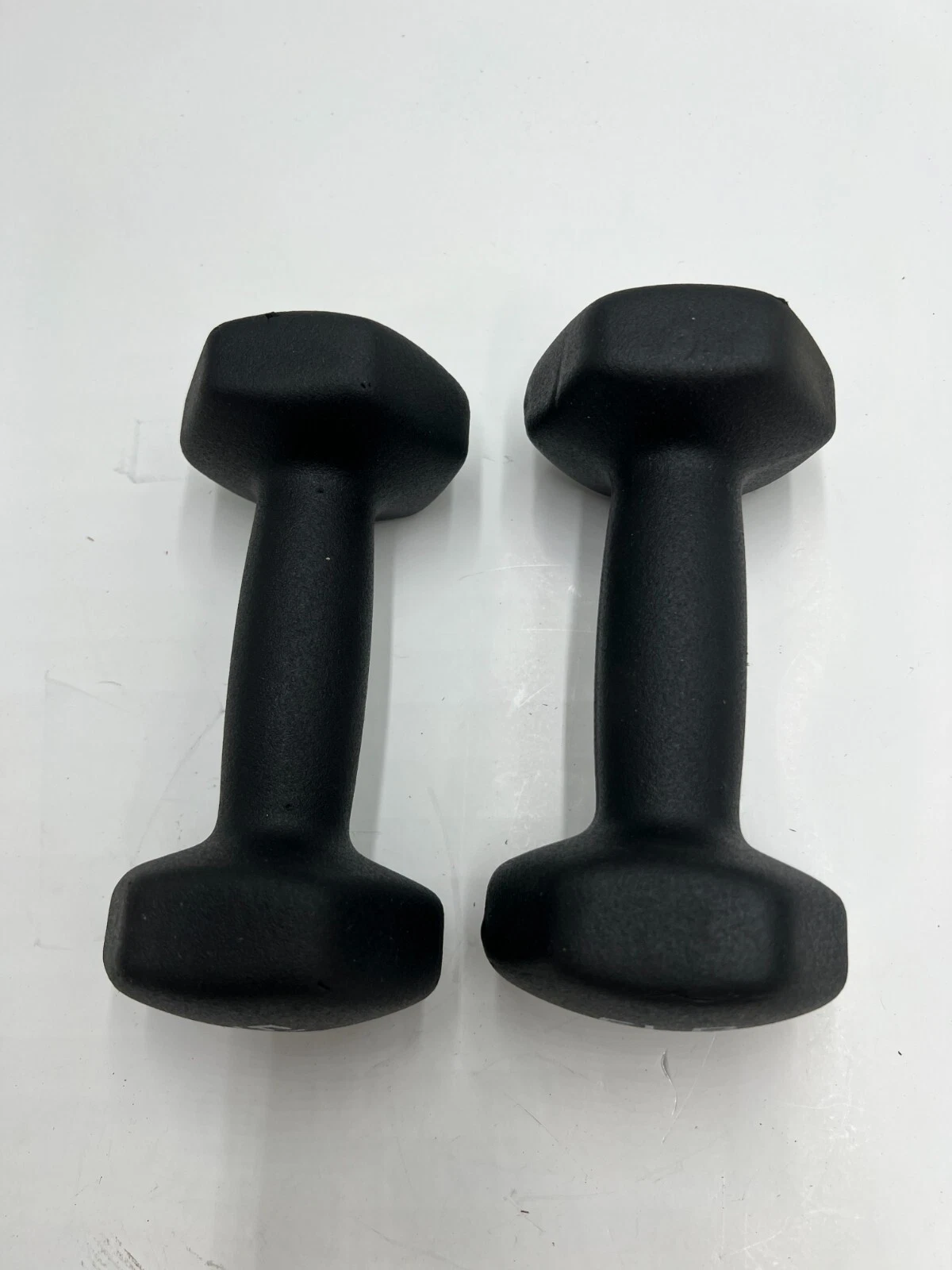 Hola Hatha Neoprene Dumbbell 5lb Pair for Home Exercises to Gain Tone Black