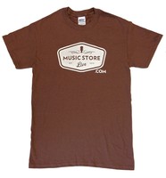 Music Store Live T Shirt Brown Small on sale Music Store Live T Shirt Brown Small on sale