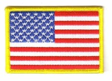 Aufn&auml;her USA Patch Flagge Fahne