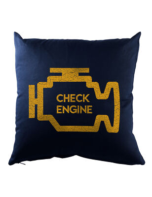Check Engine Dekokissen Race Racing Car Driver Racer Petrol Head Fun Love