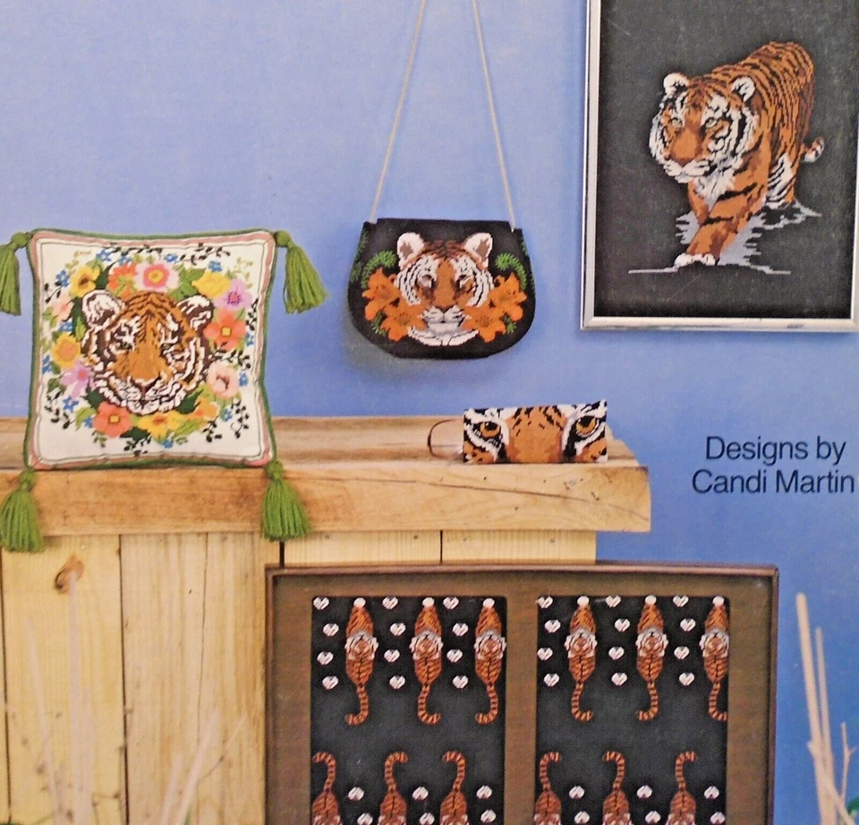 Vintage Candamar Something Special Tiger Collection 90003 Cross Stitch Booklet - Image 3 of 4