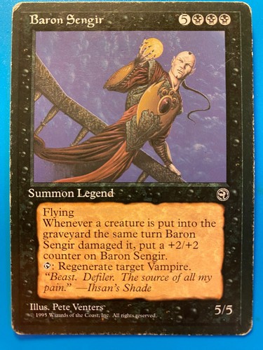 MTG 1x Baron Sengir Homelands Legacy Magic the Gathering Card x1 HP