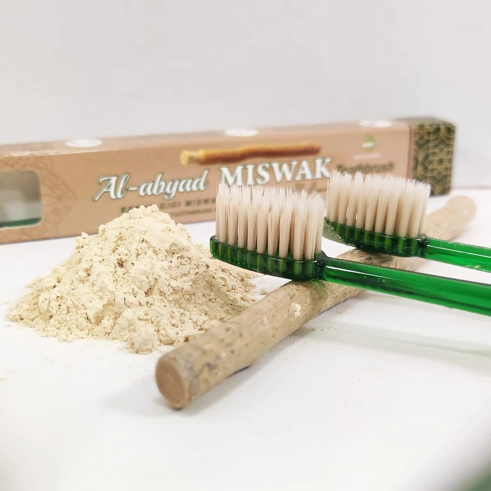 All Natural Al-Abyad Miswak Toothbrush Multicolor [Made in Japan] + [FREE GIFT] - Image 3 of 4