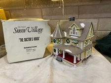 Department 56 Snow Village The Doctor's House Original Box - Retired Item