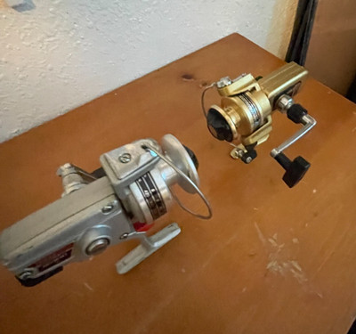 VTG Daiwa 1500C Silver Zebco 6010 Gold Fishing Reels