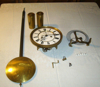 Wiener Regulator Uhrwerk Gustav Becker Medaille D'OR mit Pendel Gewichte Gong