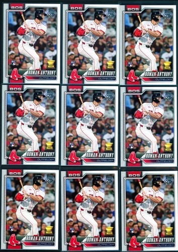 2026 Topps Roman Anthony - 9 card lot - Series 1