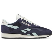 Reebok Classic Nylon Shoes Blue Retro Running Sneakers Suede EVA Cushion US 10