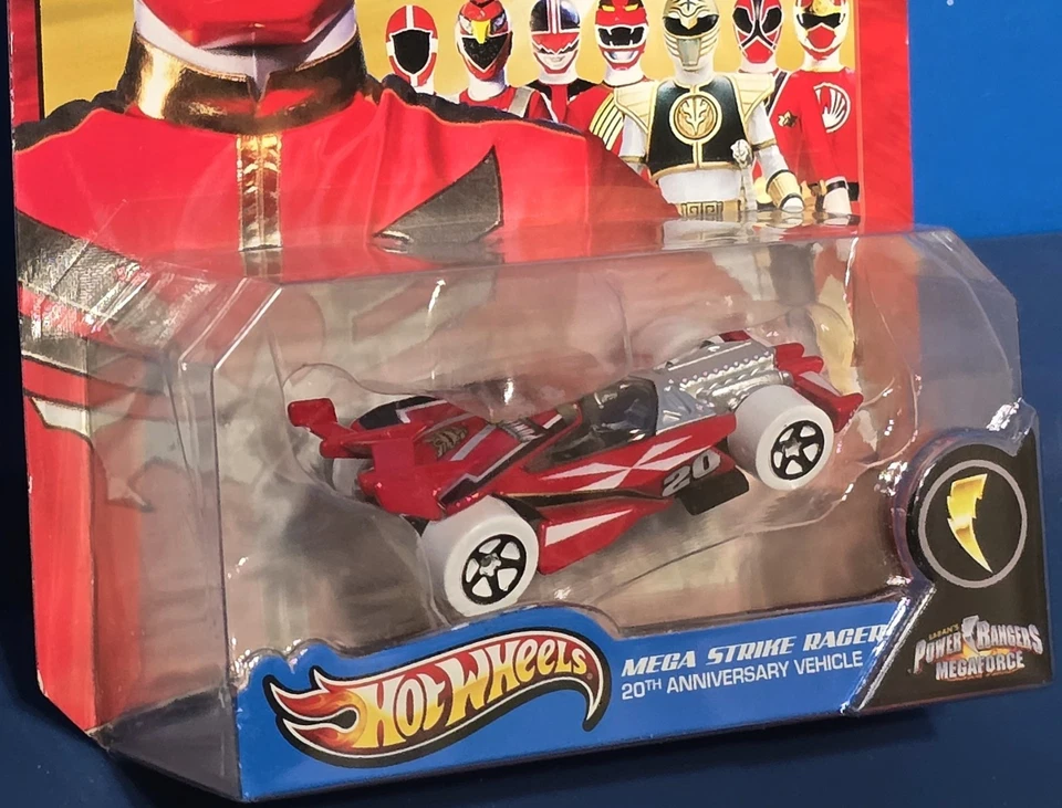 HOT WHEELS Power Rangers Mega Strike Racer 20th Anniversary Vehicle Megaforce - Image 4 of 4