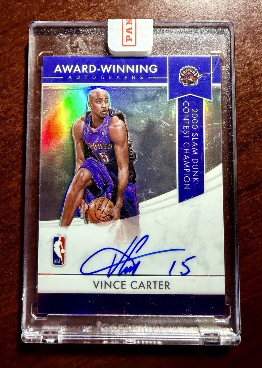 Panini Vince Carter Basketball Autographed Sports Trading Cards