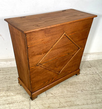 ANTICA PICCOLA LEGNAIA CASSAPANCA legno ABETE 85 cm epoca 1900 OLD WOOD CHEST