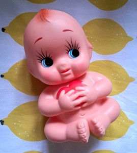 Vintage Kitsch Style Kewpie Doll Money Box Bank Sofubi Japan Japanese Cute Baby