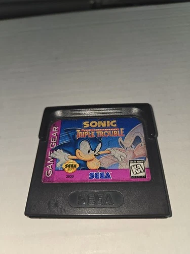 Sonic the Hedgehog: Triple Trouble (Sega Game Gear, 1994) Authentic Catridge