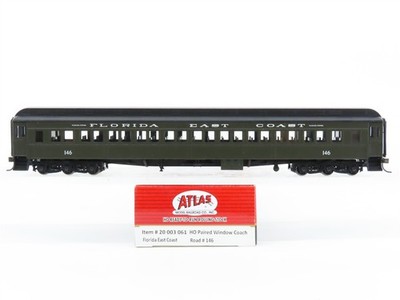 HO Scale Atlas 20003061 FEC Florida East Coast Railroad Coach Passenger Car #146