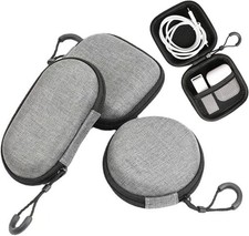 3 Pack EVA Hard Earphone Carrying Case - Portable Storage Mini Earbud Case for B