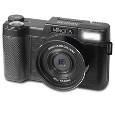 Minolta MND30 30 MP / 2.7K Ultra HD Digital Camera Black