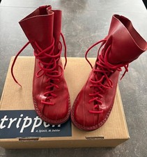 Knallrote TRIPPEN Stiefelette „Highway red“, Gr. 39, neuwertig, 1 x getragen