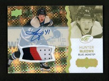 2023-24 Upper Deck Ice Patches Gold #128 Hunter McKown Auto /99 (407965)