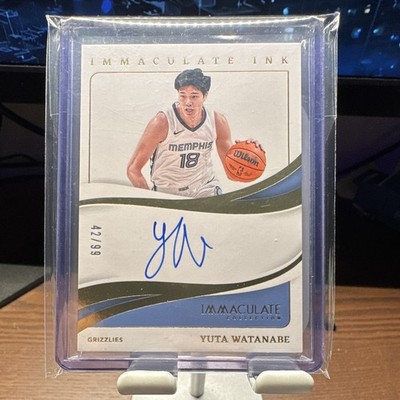 Panini 2023-24 Immaculate Ink Yuta Watanabe Grizzlies Auto II-YTA 42/99