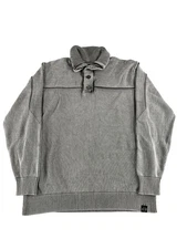 Weatherproof Vintage Sweater Mens Medium Striped Collar Pullover Knit Casual