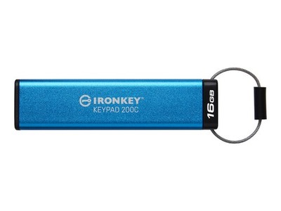 Kingston IronKey Keypad 200C USB flash drive encrypted FIPS IKKP200C/16GB