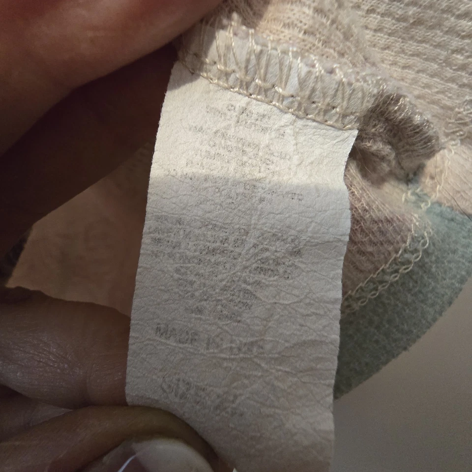 De Colección Y2K Años 90 Love Amor Babydoll Henley Top Mujeres XL Floral Hada Grunge Capricho Foto 4 de 4