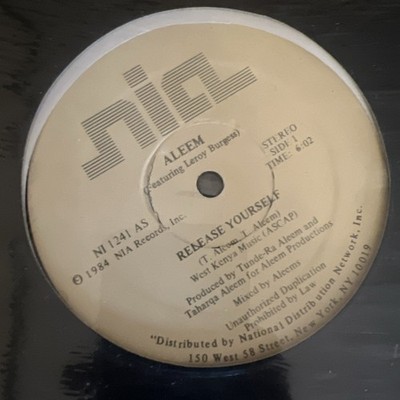 ELECTRO-FUNK - ALEEM FEATURING LEROY BURGESS - RELEASE YOURSELF - NIA RECORDS OG