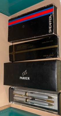 Vintage Writing Sets Parker Cross Sheaffer & More!