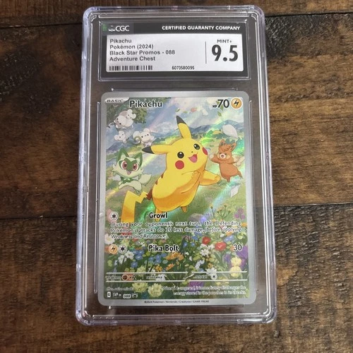 Pokémon Pikachu TCG SVP088 Black Star CGC 9.5 Mint+