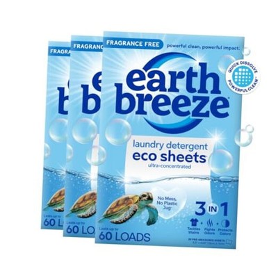  Laundry Detergent Sheets - 90 Sheets (3 Pack/30 Each) - 180 Loads - 