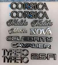 11 Lot Chevrolet Emblems Corsica Malibu Nova Celebrity Cavalier Type-10 2.5-fi 11 Lot Chevrolet Emblems Corsica Malibu Nova Celebrity Cavalier Type-10 2.5-fi