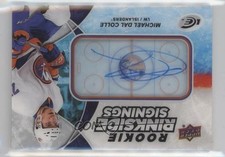 2018 Upper Deck Ice Rookie Rinkside Signings Michael Dal Colle #RRS-MD Auto 06rp