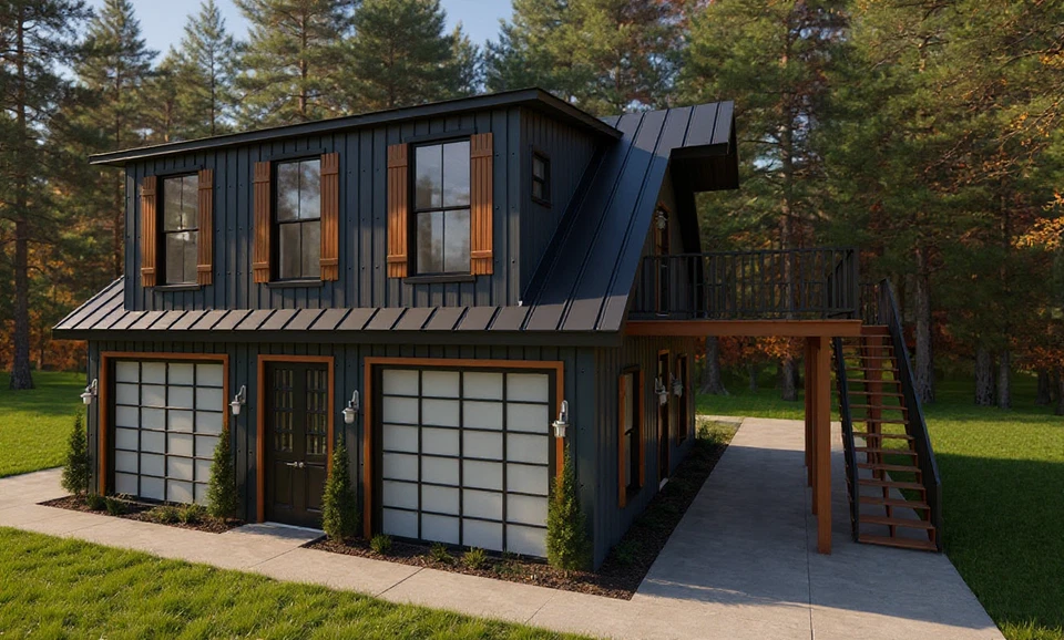 848 pies cuadrados ADU (suite de abogados) 2 carros tienda/garaje con 1 cama/1,5 baño APT. arriba Foto 4 de 4