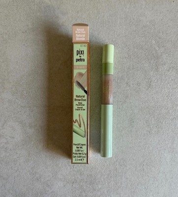 Pixi Brow Duo 2 in 1 Pencil & Gel Natural Blonde Natural Brown New