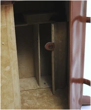 Vintage Nikon FB-15 Compartment case Genuine Leather Bag Brown